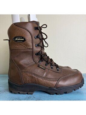 LaCrosse Waterproof Insulated Brown Leather Hiking Boots Mens Size 13